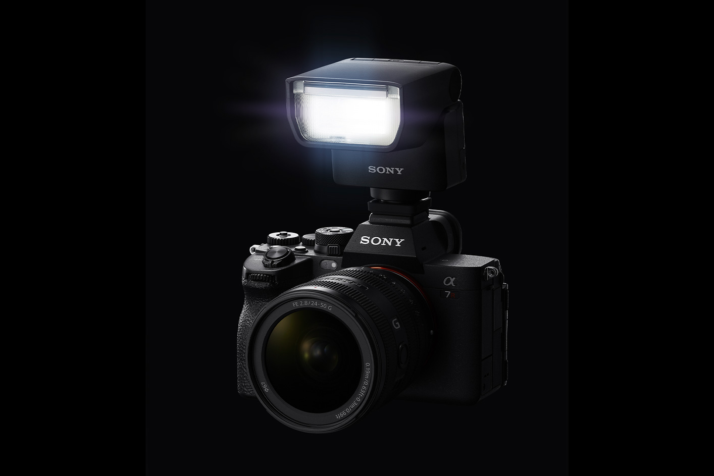 ILCE-7M4’e takılı GN28’in ürün görüntüsü