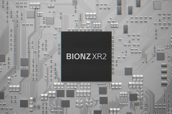 BIONZ XR yapay zeka işleme ünitesinin görüntüsü.